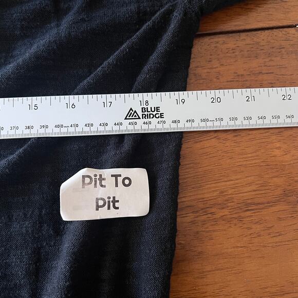 Athleta Women’s S Black Longline Open Front Cardigan Sweater Lightweight Knit - Picture 8 of 11
